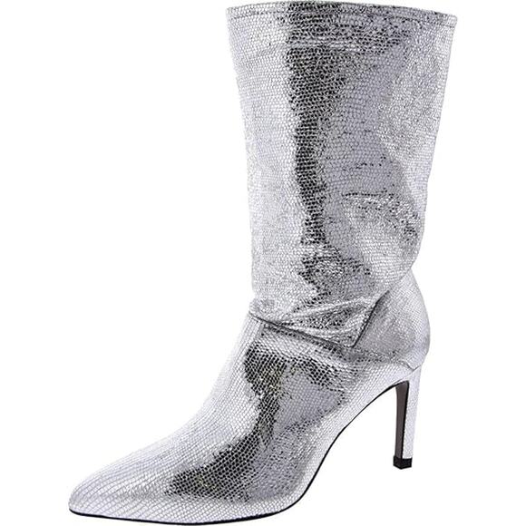 AllSaints Women's Orlana Shimmer Boots - Size 7, New Without Box - Picture 1 of 3